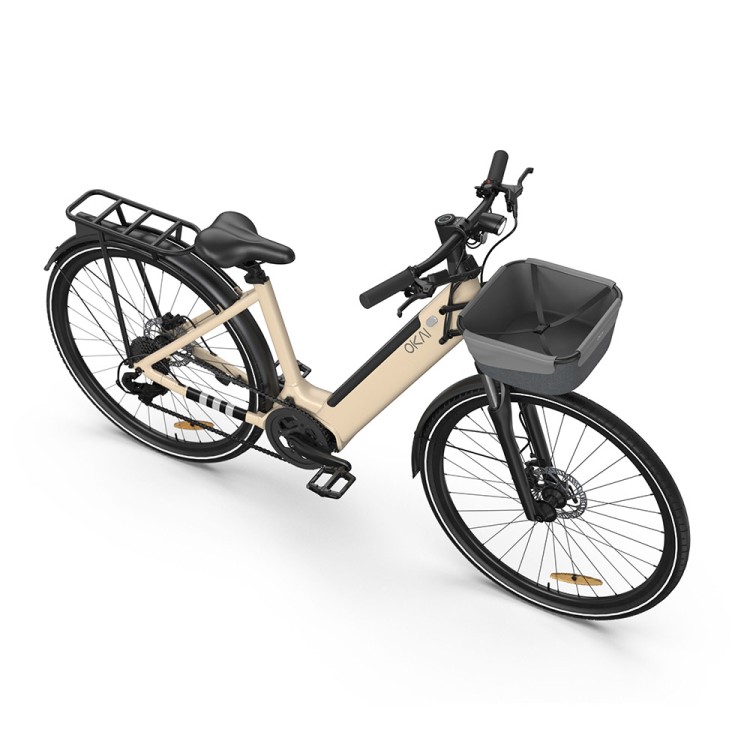 Електровелосипед OKAI 28" 250 W 14.4 Ah Beige - Зображення 4