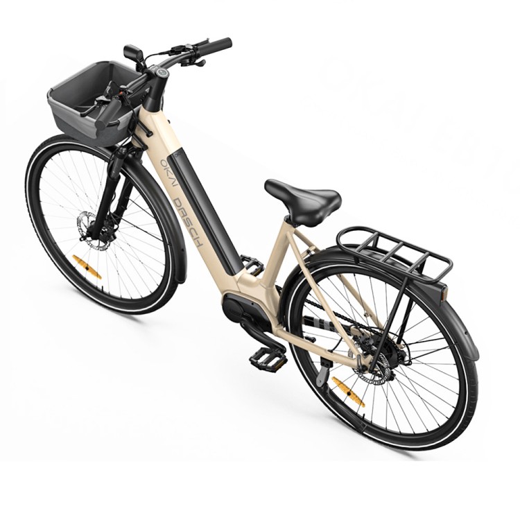 Електровелосипед OKAI 28" 250 W 14.4 Ah Beige - Зображення 7